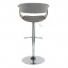  LumiSource Vintage Mod Barstool - LIGHT GREY - Rear -  LumiSource Vintage Mod Barstool - LIGHT GREY - Rear