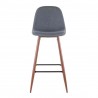 LumiSource Pebble Barstool - Set of 2 - BLUE - Front - LumiSource Pebble Barstool - Set of 2 - BLUE - Front