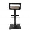 LumiSource Samurai Barstool - BLACK - Rear - LumiSource Samurai Barstool - BLACK - Rear