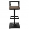 LumiSource Samurai Barstool - BLACK - Front - LumiSource Samurai Barstool - BLACK - Front