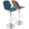 LumiSource Serena Barstool - BLUE - LumiSource Serena Barstool - BLUE