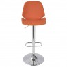 LumiSource Serena Barstool - ORANGE - Front - LumiSource Serena Barstool - ORANGE - Front