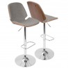 LumiSource Serena Barstool - GREY - LumiSource Serena Barstool - GREY