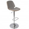 LumiSource Serena Barstool - GREY - Perspective - LumiSource Serena Barstool - GREY - Perspective