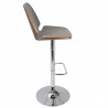 LumiSource Serena Barstool - GREY - Side - LumiSource Serena Barstool - GREY - Side