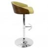 LumiSource Shiraz Barstool - GREEN - Side - LumiSource Shiraz Barstool - GREEN - Side