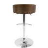 LumiSource Shiraz Barstool - GREY - Rear - LumiSource Shiraz Barstool - GREY - Rear