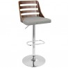 LumiSource Trevi Barstool - GREY - Perspective - LumiSource Trevi Barstool - GREY - Perspective