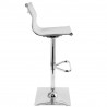 LumiSource Mirage Barstool - WHITE - Side - LumiSource Mirage Barstool - WHITE - Side