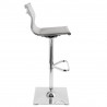 LumiSource Mirage Barstool - SILVER - Side - LumiSource Mirage Barstool - SILVER - Side