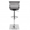 LumiSource Mirage Barstool - SILVER - Rear - LumiSource Mirage Barstool - SILVER - Rear