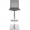 LumiSource Mirage Barstool - SILVER - Front - LumiSource Mirage Barstool - SILVER - Front