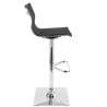 LumiSource Mirage Barstool - BLACK - Side - LumiSource Mirage Barstool - BLACK - Side
