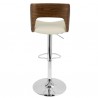 LumiSource Valencia Barstool - CREAM - Rear - LumiSource Valencia Barstool - CREAM - Rear