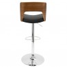 LumiSource Valencia Barstool - BLACK - Rear - LumiSource Valencia Barstool - BLACK - Rear