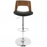 LumiSource Valencia Barstool - BLACK - Front - LumiSource Valencia Barstool - BLACK - Front
