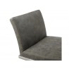 Whiteline Modern Living Clay Barstool - Grey - Seat & Backrest - Whiteline Modern Living Clay Barstool - Grey - Seat & Backrest