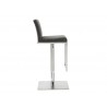 Whiteline Modern Living Clay Barstool - Grey - Side - Whiteline Modern Living Clay Barstool - Grey - Side