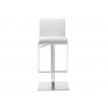Whiteline Modern Living Clay Barstool - White - Front - Whiteline Modern Living Clay Barstool - White - Front