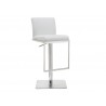 Whiteline Modern Living Clay Barstool - White - Perspective - Whiteline Modern Living Clay Barstool - White - Perspective