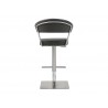 Whiteline Modern Living Maureen Barstool - Dark Grey - Rear - Whiteline Modern Living Maureen Barstool - Dark Grey - Rear