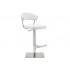 Whiteline Modern Living Maureen Barstool - White - Perspective - Whiteline Modern Living Maureen Barstool - White - Perspective