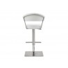 Whiteline Modern Living Maureen Barstool - White - Rear - Whiteline Modern Living Maureen Barstool - White - Rear