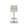 Whiteline Modern Living Watson Barstool - Light Grey - Front - Whiteline Modern Living Watson Barstool - Light Grey - Front