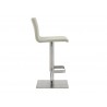 Whiteline Modern Living Watson Barstool - Light Grey - Side - Whiteline Modern Living Watson Barstool - Light Grey - Side