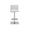 Whiteline Modern Living Watson Barstool - White - Front - Whiteline Modern Living Watson Barstool - White - Front