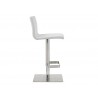 Whiteline Modern Living Watson Barstool - White - Side - Whiteline Modern Living Watson Barstool - White - Side