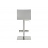 Whiteline Modern Living Watson Barstool - Light Grey - Rear - Whiteline Modern Living Watson Barstool - Light Grey - Rear