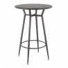 LumiSource Clara Round Bar Table - Antique - LumiSource Clara Round Bar Table - Antique
