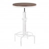 LumiSource Hydra Bar Table - Vintage White - LumiSource Hydra Bar Table - Vintage White