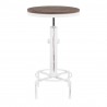 LumiSource Hydra Bar Table - Vintage White - LumiSource Hydra Bar Table - Vintage White