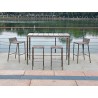 Whiteline Modern Living Stone Outdoor Bar Table - Whiteline Modern Living Stone Outdoor Bar Table