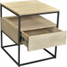 Ava Side Table - Drawer Opened - Ava Side Table - Drawer Opened