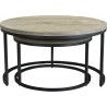 Drey Round Nesting Coffee Tables Set Of 2 - Drey Round Nesting Coffee Tables Set Of 2