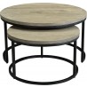 Drey Round Nesting Coffee Tables - Front - Drey Round Nesting Coffee Tables - Front