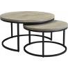 Drey Round Nesting Coffee Tables - Nested - Drey Round Nesting Coffee Tables - Nested