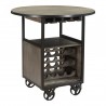 Moe's Home Collection Julep Bar Cart - Angled - Moe's Home Collection Julep Bar Cart - Angled