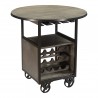 Moe's Home Collection Julep Bar Cart - Angled - Moe's Home Collection Julep Bar Cart - Angled