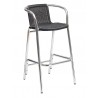 Anodized Or Powder Aluminum Frame Barstool - BW-51  - Espresso - Anodized Or Powder Aluminum Frame Barstool - BW-51  - Espresso