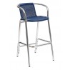 Anodized Or Powder Aluminum Frame Barstool - BW-51 - Blue - Anodized Or Powder Aluminum Frame Barstool - BW-51 - Blue