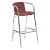 Anodized Or Powder Aluminum Frame Barstool - BW-51 - Red - Anodized Or Powder Aluminum Frame Barstool - BW-51 - Red