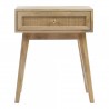 Moe's Home Collection Reed Side Table Natural - Front - Moe's Home Collection Reed Side Table Natural - Front