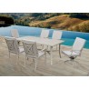 Camel Torino Aluminum Outdoor Dining Chairs - Lifestyle