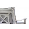 Camel Torino Aluminum Outdoor Double Glider Loveseat - Back Angle