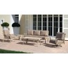 Camel Torino Aluminum Outdoor Swivel Glider Club Chair - Lifestyle