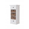 Novo Solo Halifax Grand Storage Unit With Basket Set - Angled - Novo Solo Halifax Grand Storage Unit With Basket Set - Angled